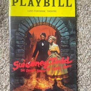 Sweeney Todd Playbill - Lunt-Fontanne Theatre Edition